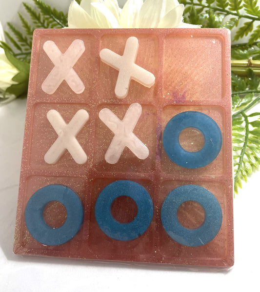 Mini Tic Tac Toe Board- Red  Background