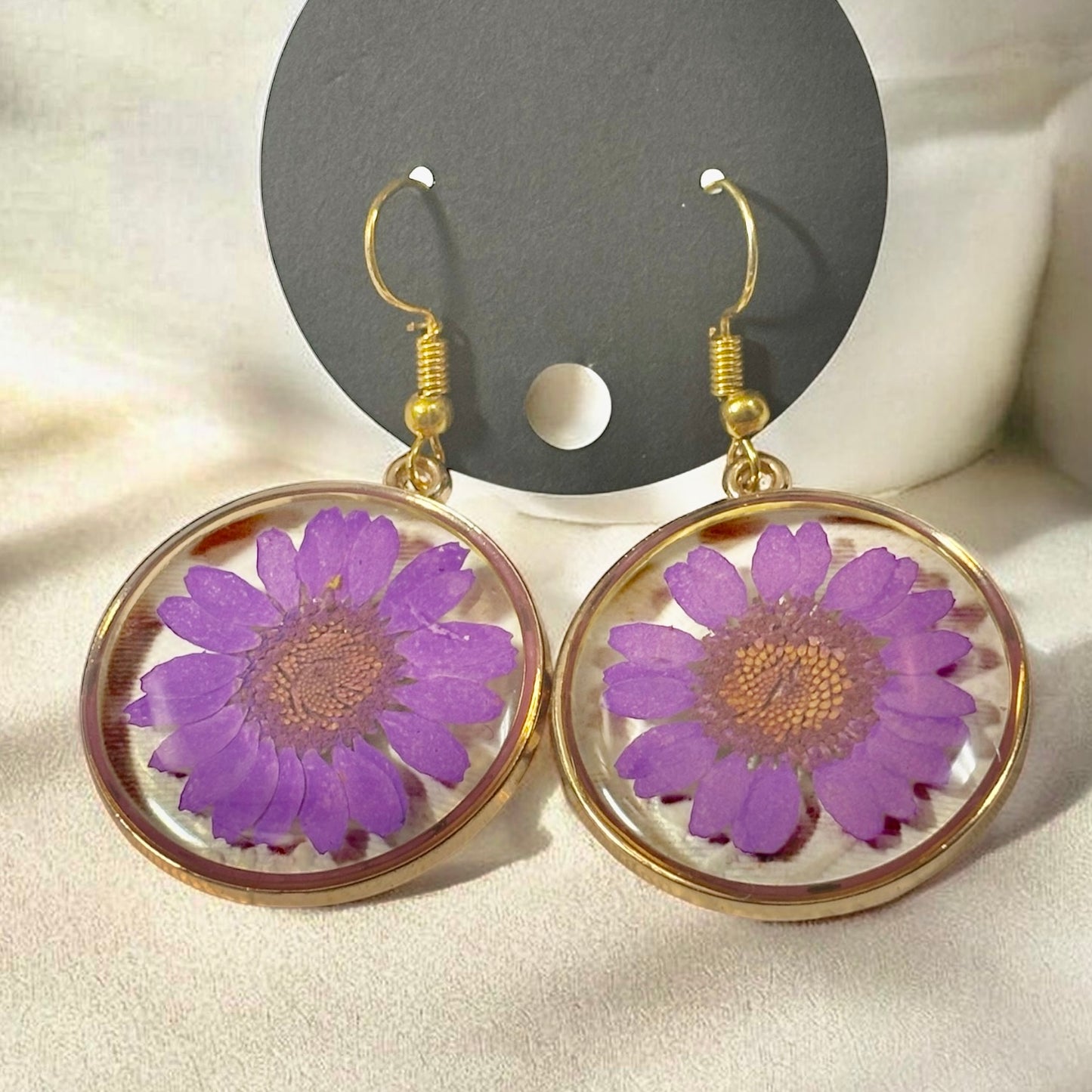 Earrings- Stainless Steel Hypoallergenic Floral Daisy Flower