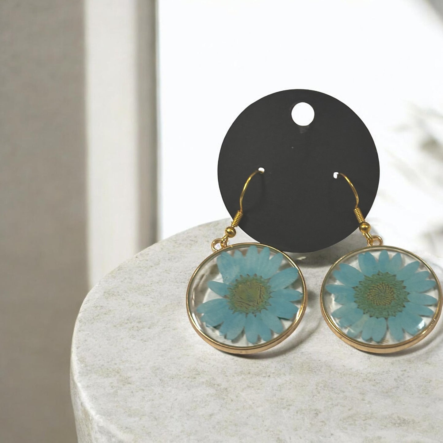 Earrings- Stainless Steel Hypoallergenic Floral Daisy Flower