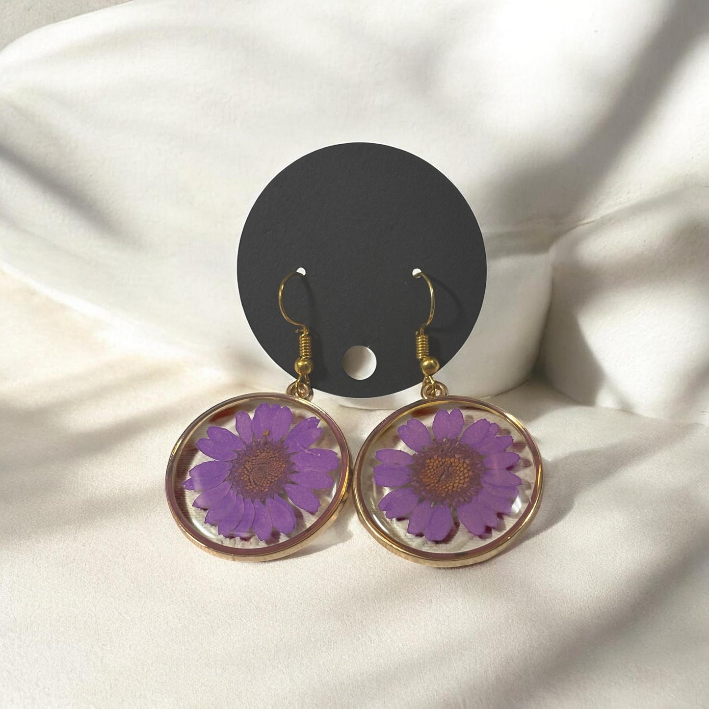 Earrings- Stainless Steel Hypoallergenic Floral Daisy Flower