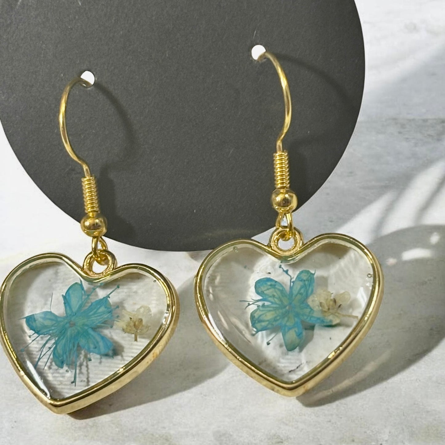 Earrings- Stainless Steel Hypoallergenic Floral Heart Shaped