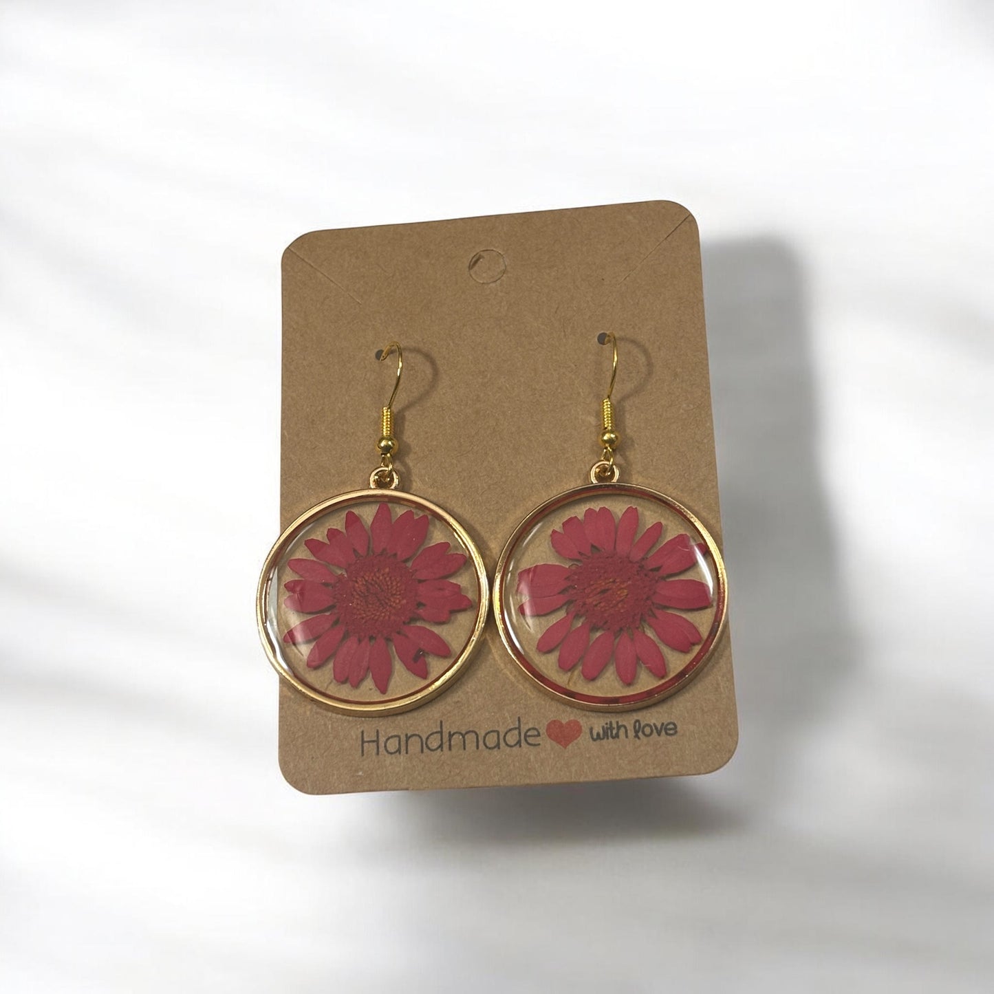 Earrings- Stainless Steel Hypoallergenic Floral Daisy Flower